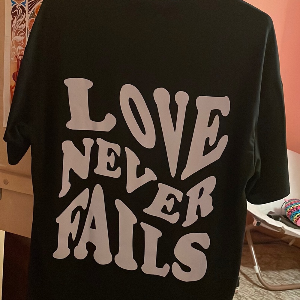 Black Reflective light Tee